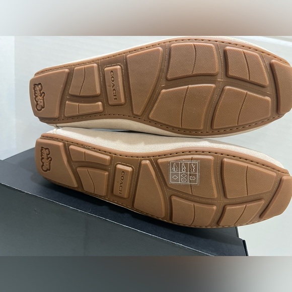 Coach Men's Light Tan Suede Loafers - Picture 13 of 14